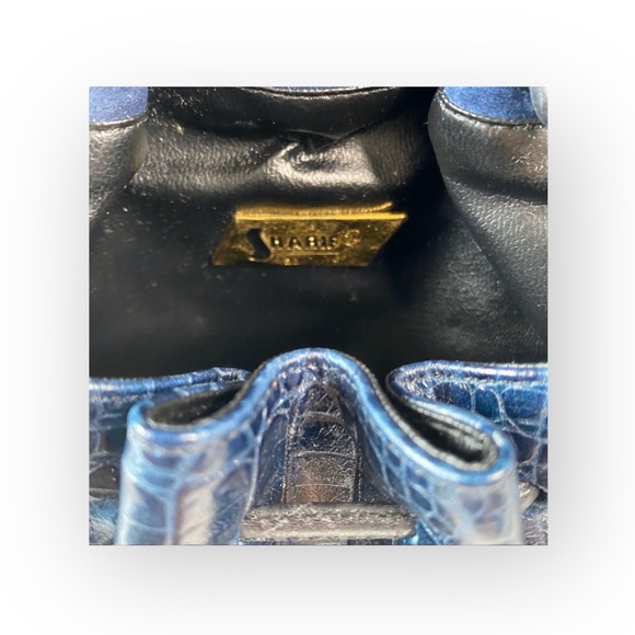 Vintage: Sharif ♕ Rainbow Snakeskin Leather Patchwork Crossbody Bag Handbag ♕ - Picture 13 of 16